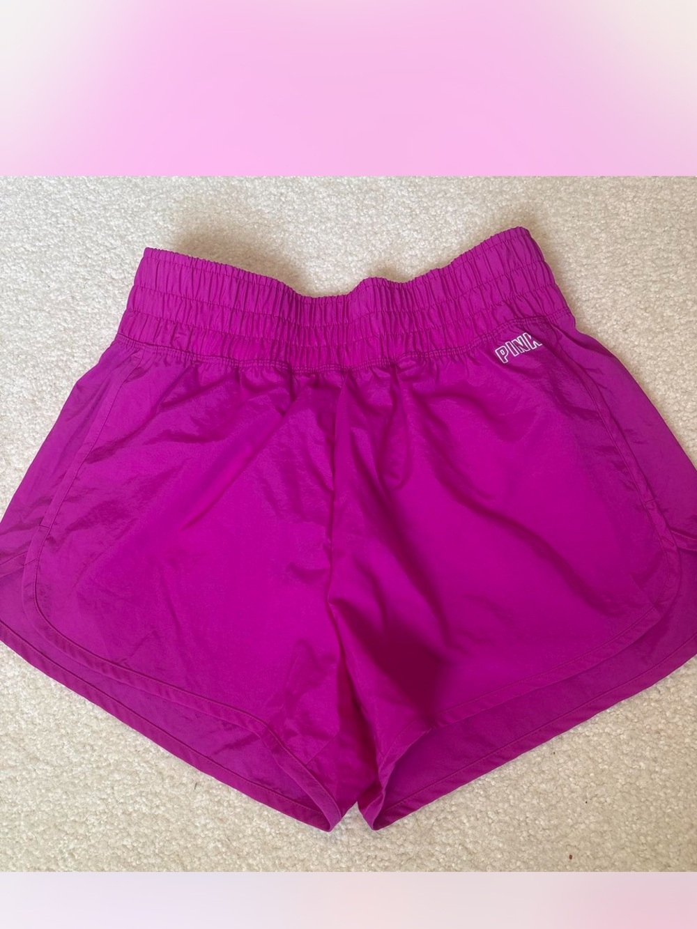 PINK Victoria's Secret Bright Fuchsia Athletic Shorts